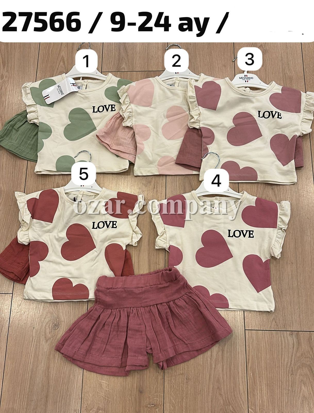 Муслиновый Костюм Для Девочки Messinho (9-12-18-24мес.)