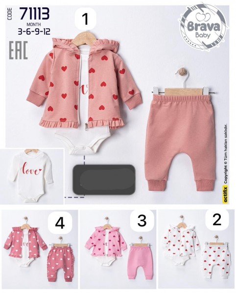 Комплект Для Девочки Brava (3-6-9-12мес.)