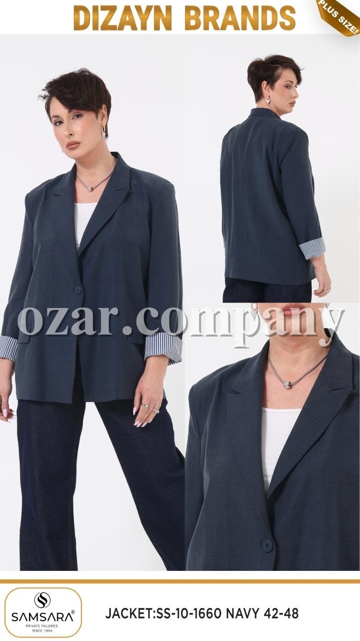 Женский Пиджак Dizayn (Большие размеры)