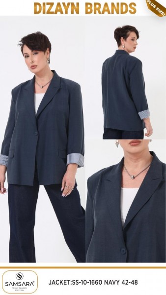 Женский Пиджак Dizayn (Большие размеры)