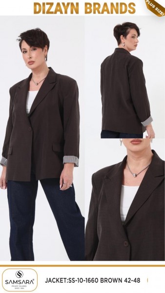 Женский Пиджак Dizayn (Большие размеры)