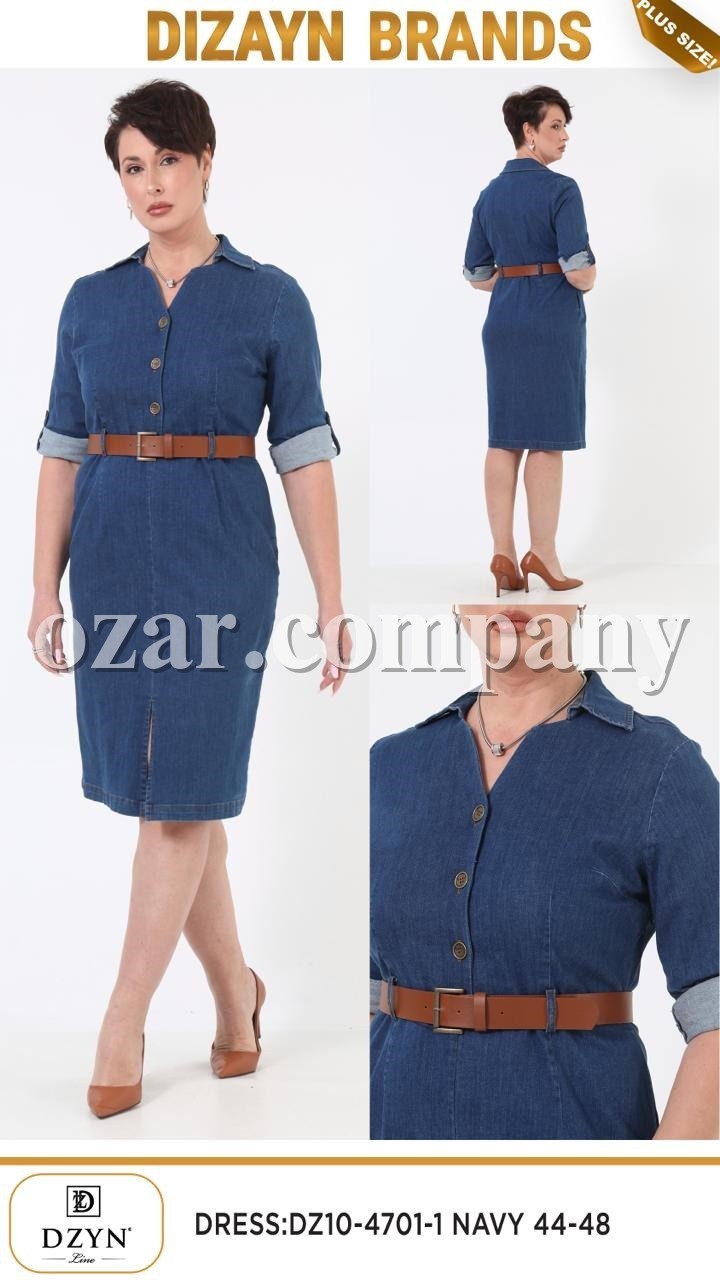 Женское Джинсовое Платье Dizayn (Большие размеры)
