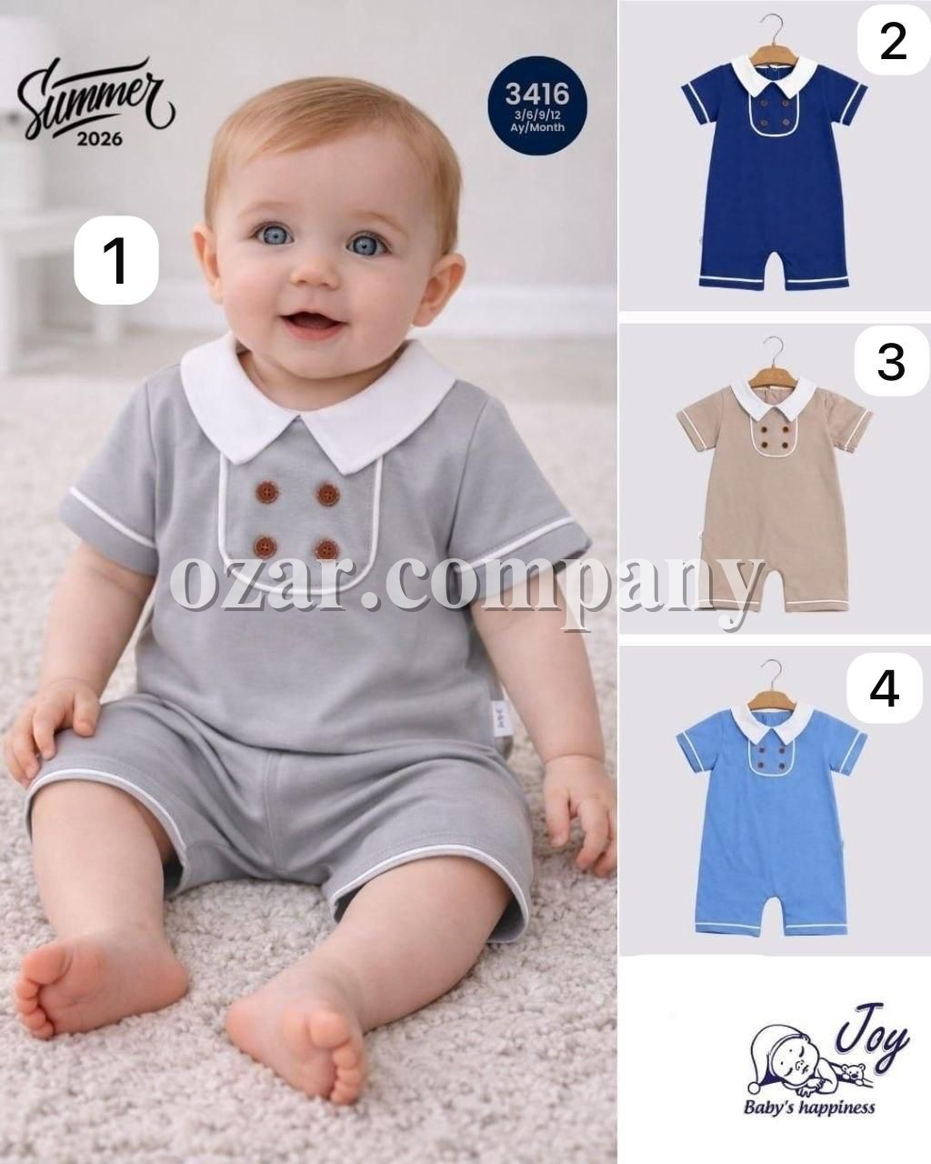 Песочник Для Мальчика Jolly Joy (3-6-9-12мес.)