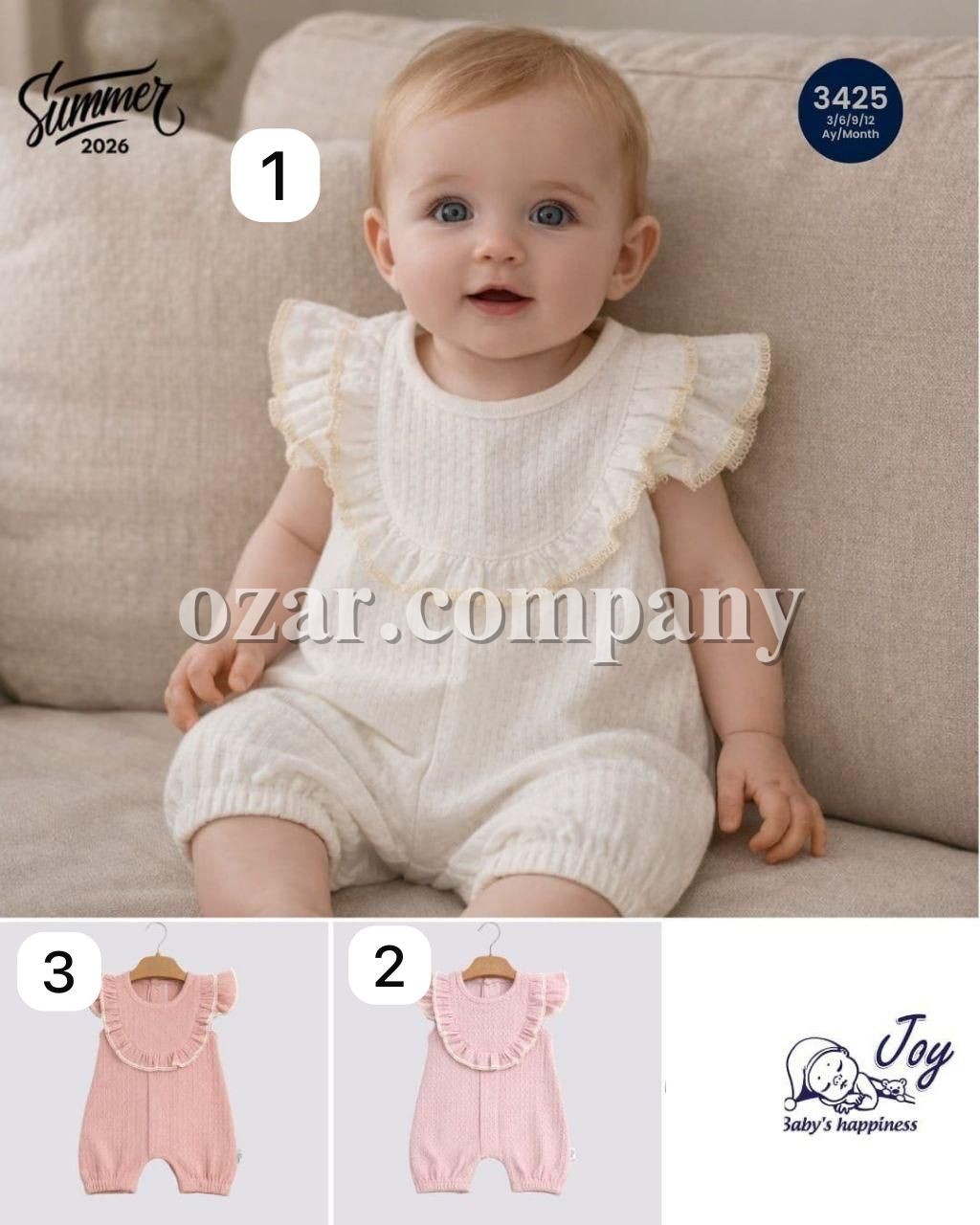 Песочник Для Девочки Jolly Joy (3-6-9-12мес.)