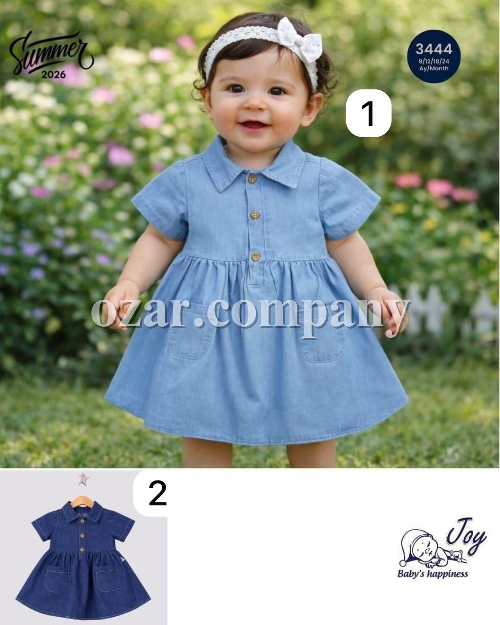 Джинсовое Платье Для Девочки Jolly Joy (9-12-18-24мес.)