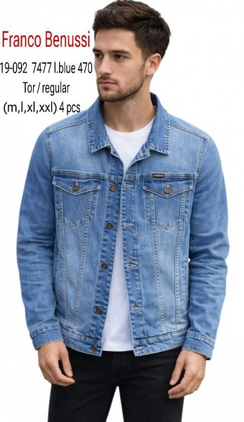 Мужской Джинсовый Пиджак Franco Benussi 
