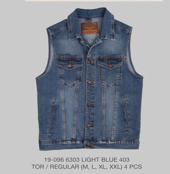 Мужской Джинсовый Жилет Franco Benussi 