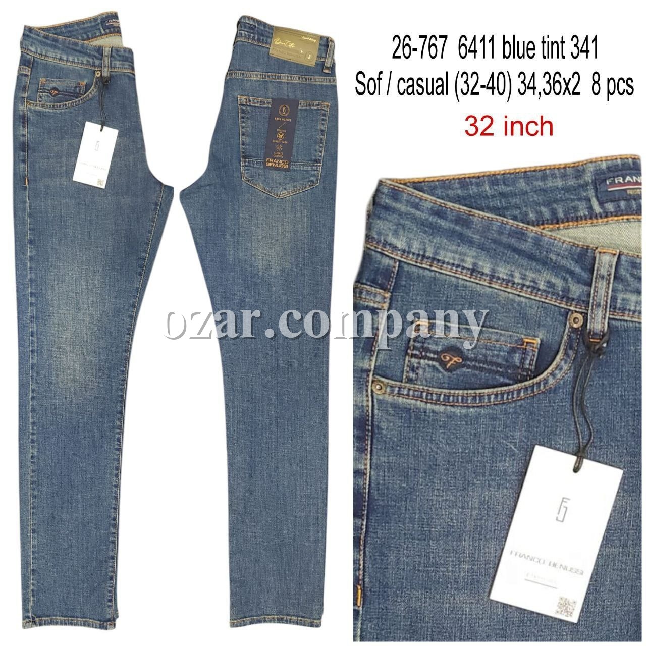 Мужские Джинсы Franco Benussi 