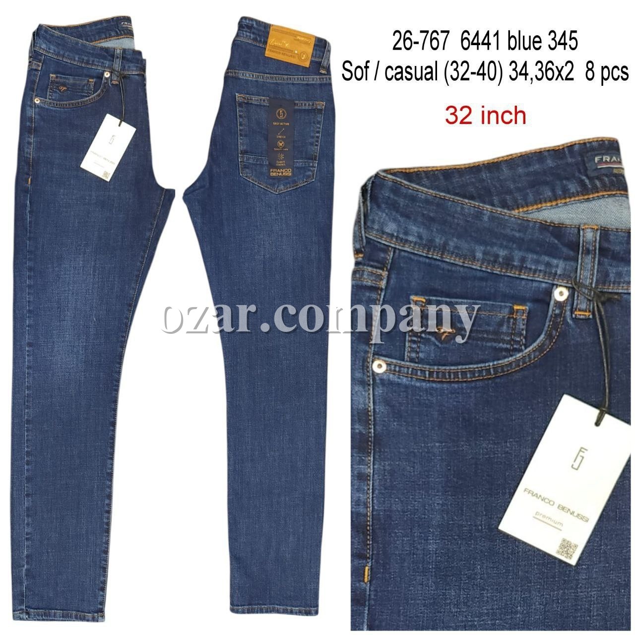 Мужские Джинсы Franco Benussi 
