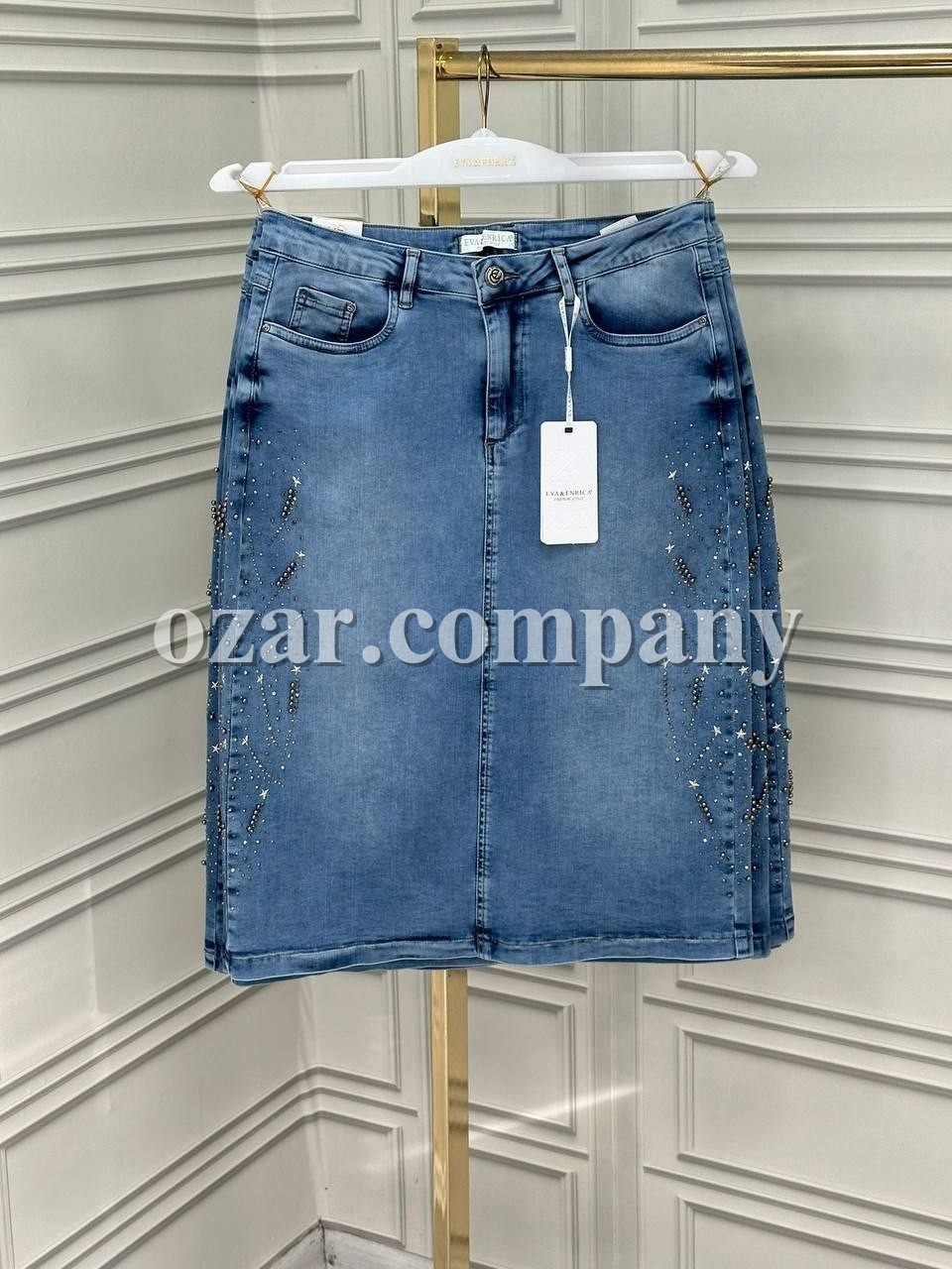 Женская Джинсовая Юбка Eva Enrica (Большие размеры)