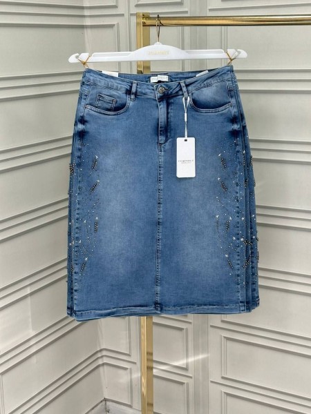 Женская Джинсовая Юбка Eva Enrica (Большие размеры)