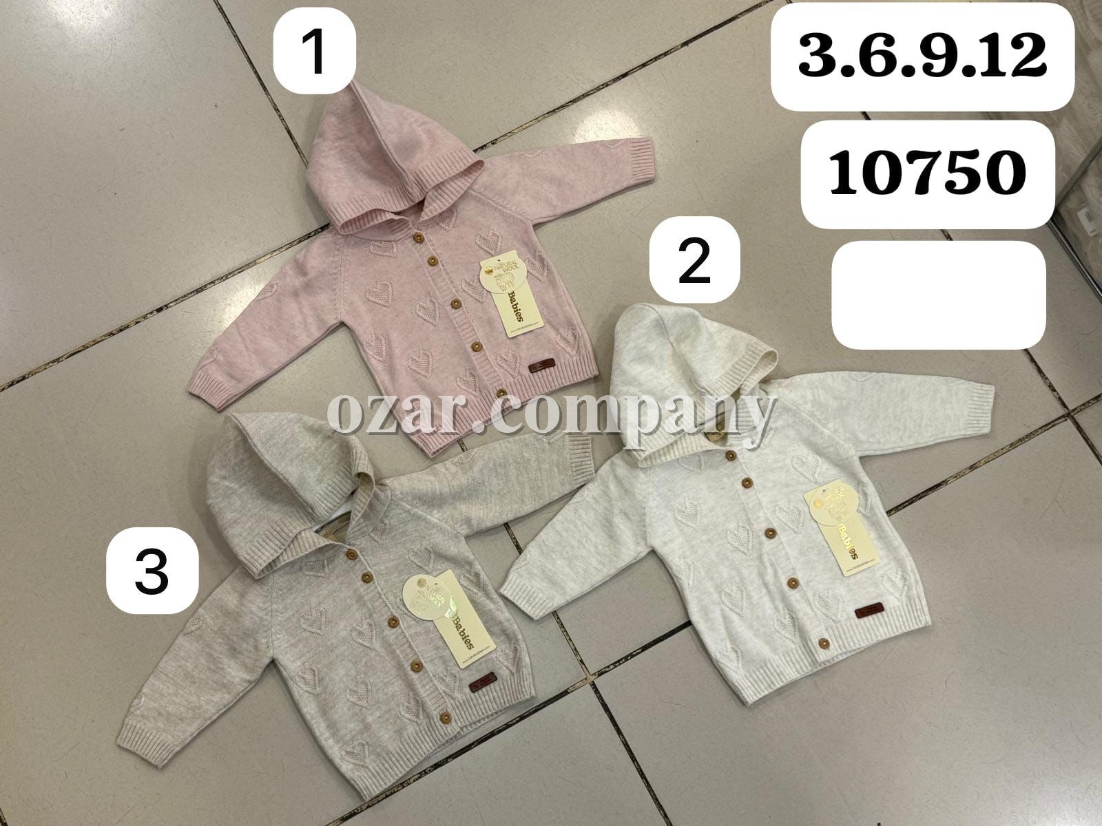 Кофта Для Девочки Lara Babies (3-6-9-12мес.)