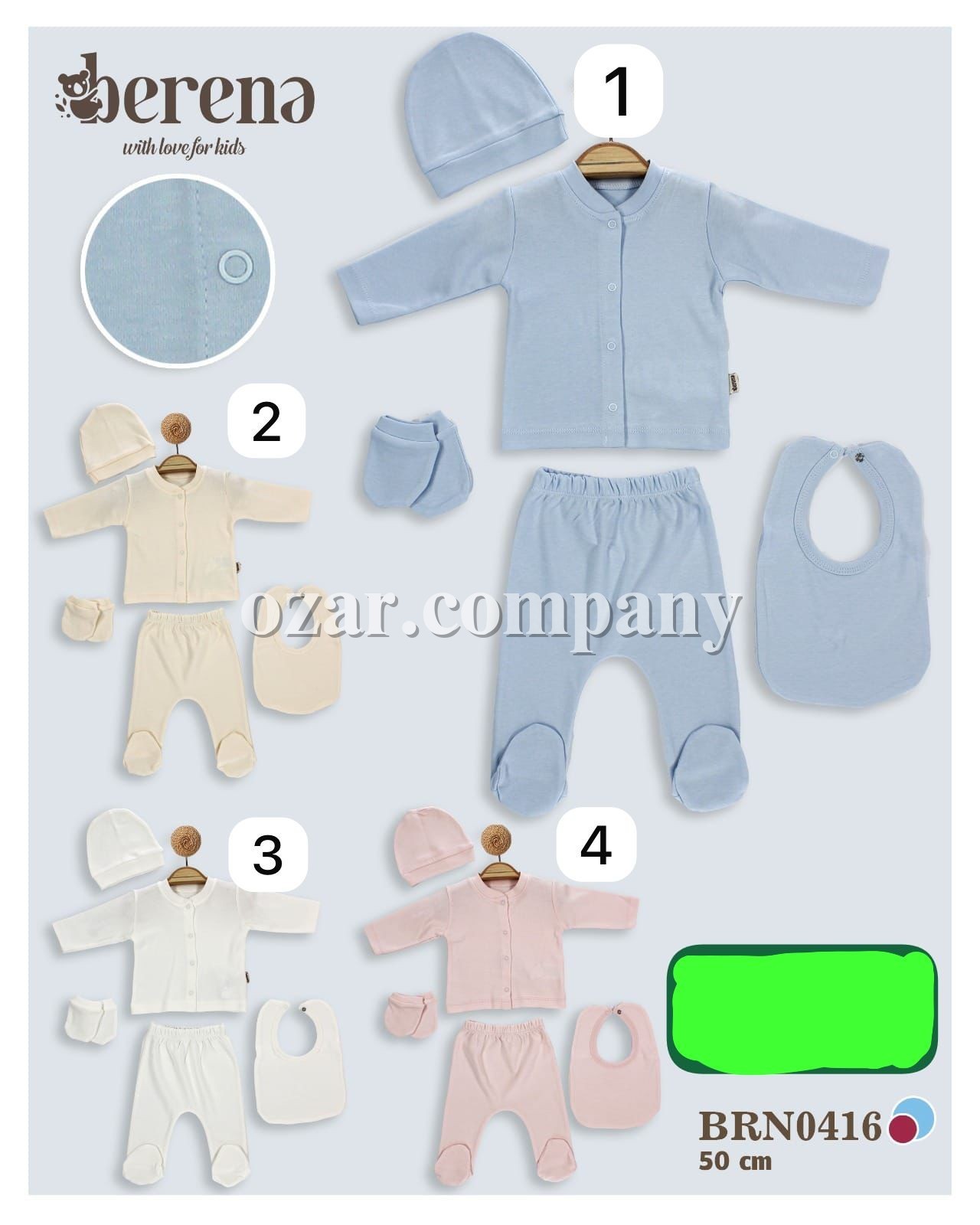 Комплект Для Новорождённых Berena (0-3мес.)