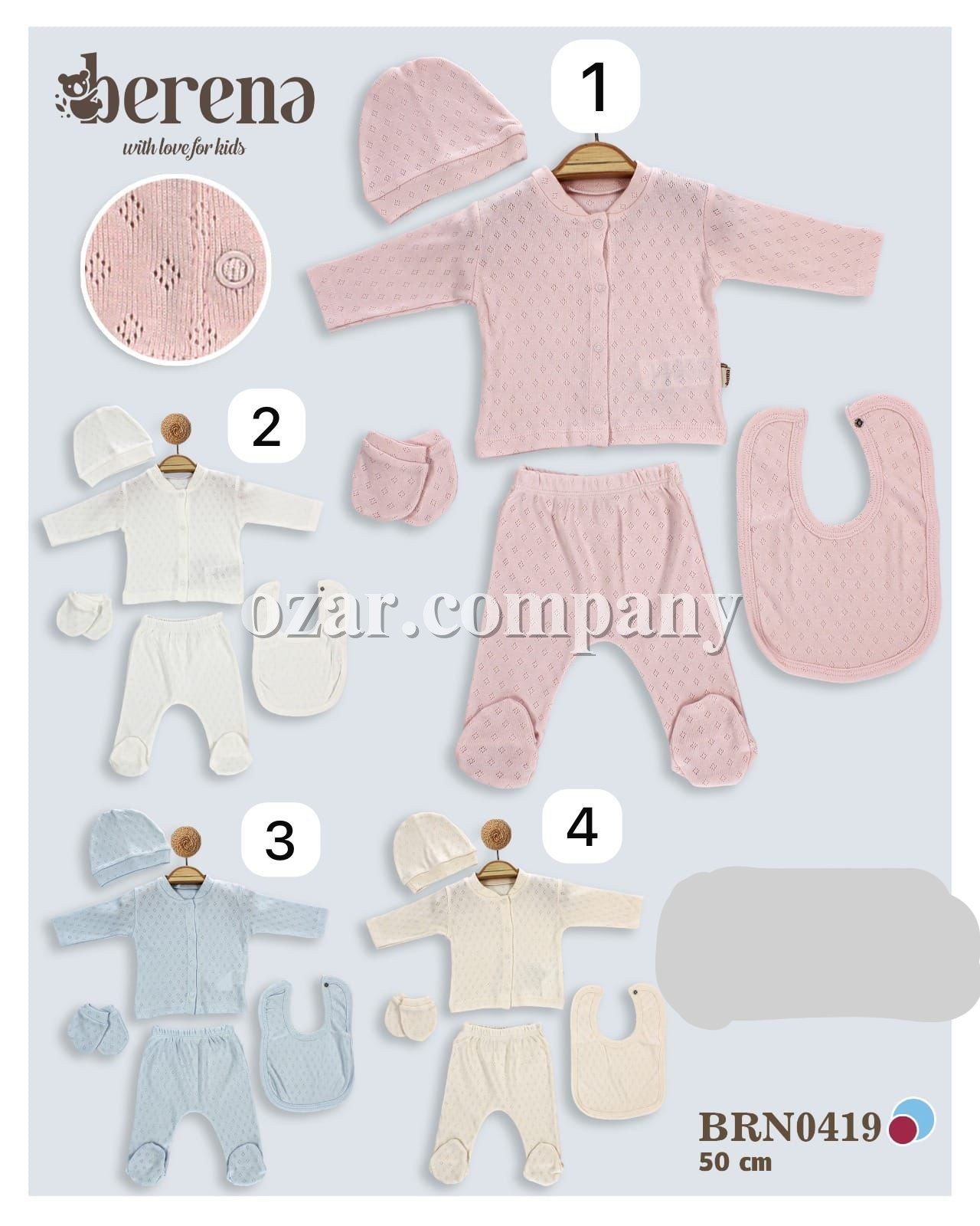 Комплект Для Новорождённых Berena (0-3мес.)