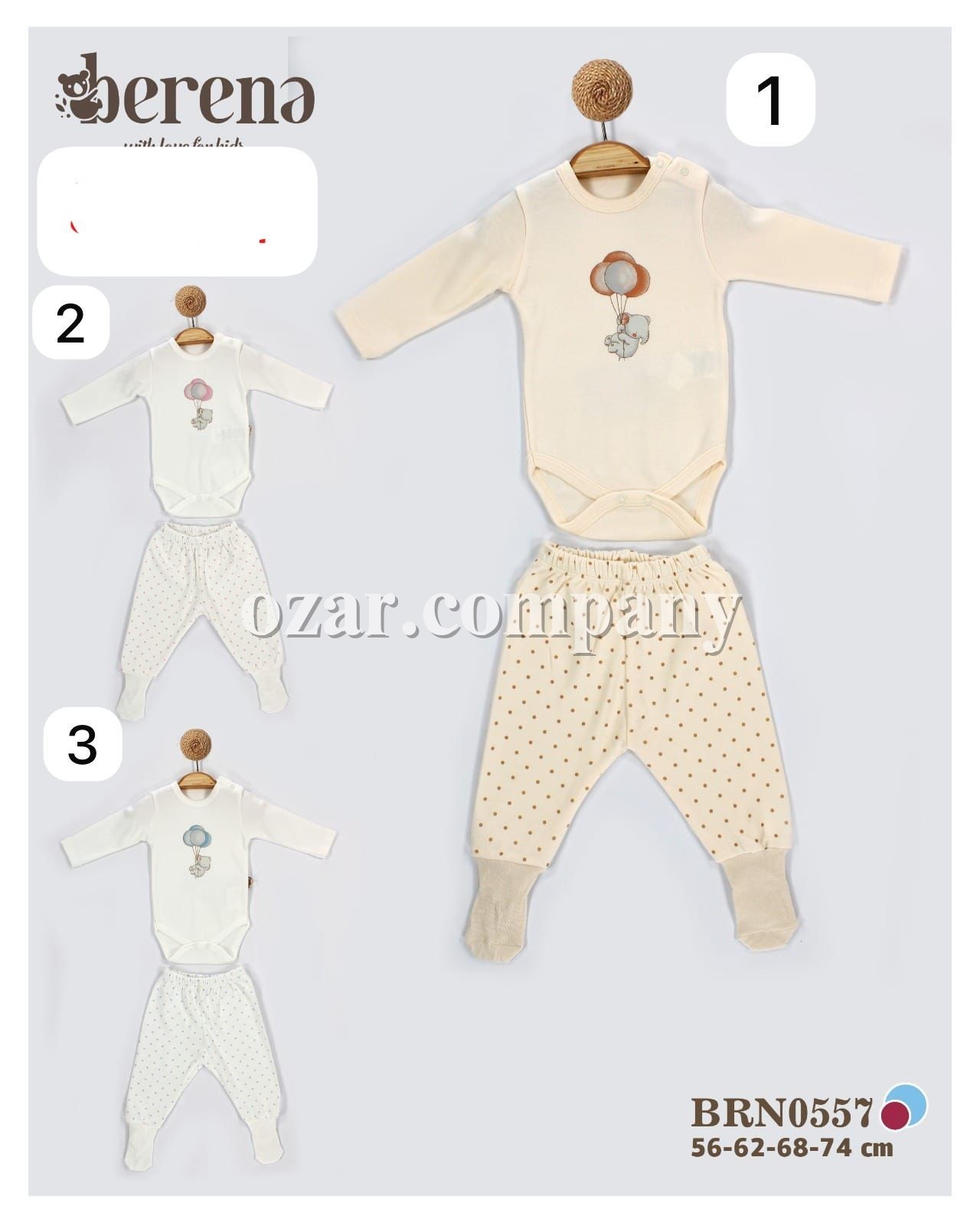 Комплект Для Новорождённых Berena (0-3-6-9мес.)