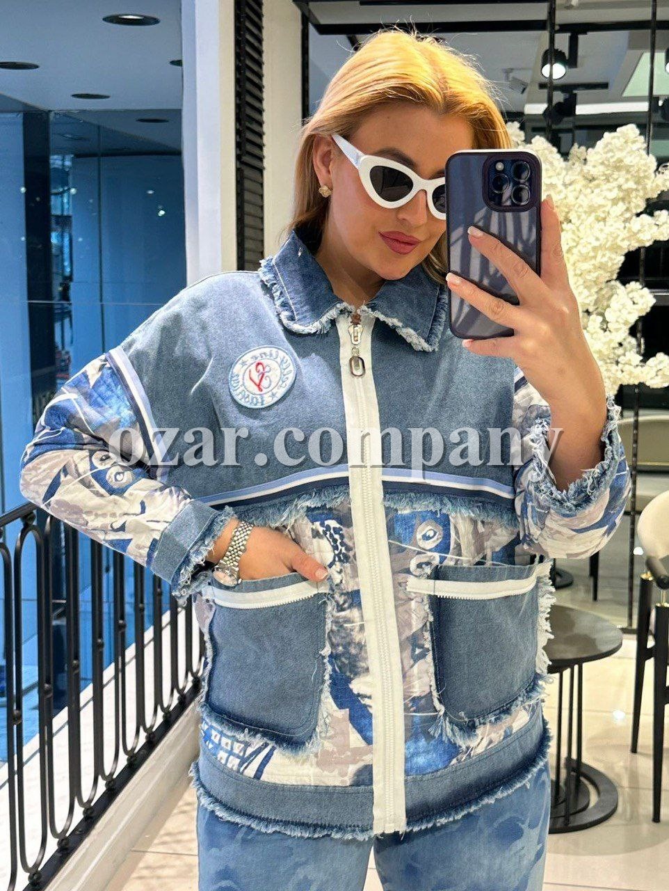 Женский Джинсовый Пиджак Lammax (Большие размеры) 