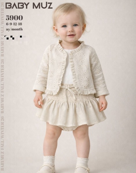 Костюм Тройка Для Девочки Baby Muz (6-9-12-18мес.)