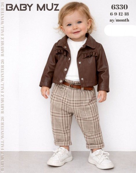 Костюм Тройка Для Девочки Baby Muz (6-9-12-18мес.)