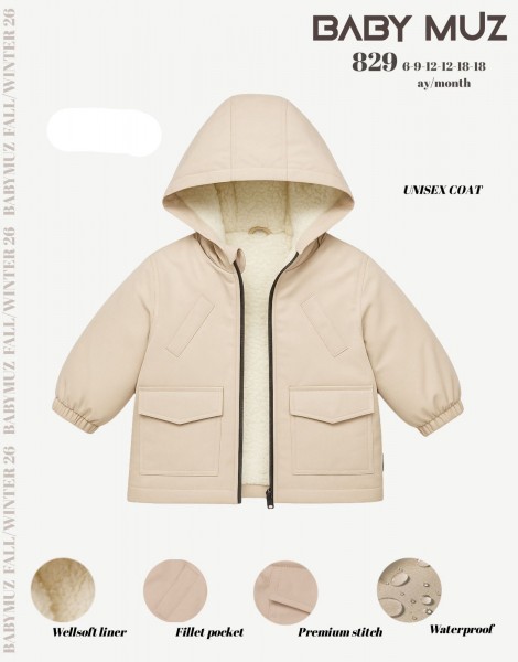 Утеплённая Куртка Детская Baby Muz (6-9-12-12-18-18мес.)