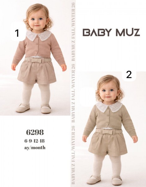 Костюм Тройка Для Девочки Baby Muz (6-9-12-18мес.)