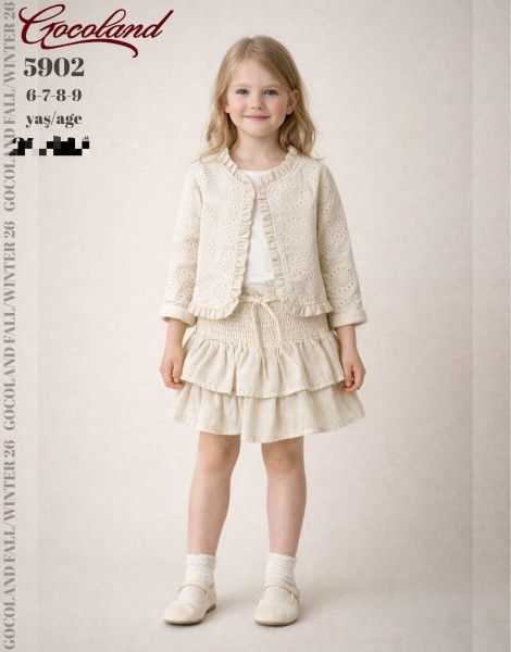Костюм Тройка Для Девочки Cocoland  (6-7-8-9лет)
