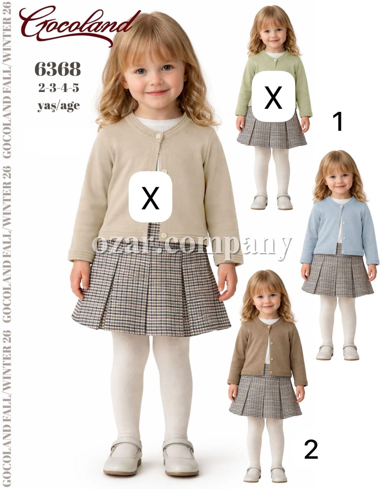 Костюм Тройка Для Девочки Cocoland (2-3-4-5лет)