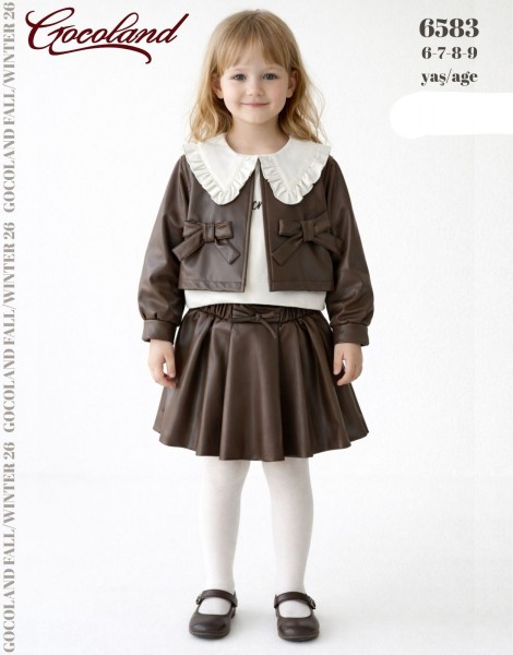 Костюм Тройка Для Девочки Cocoland  (6-7-8-9лет)