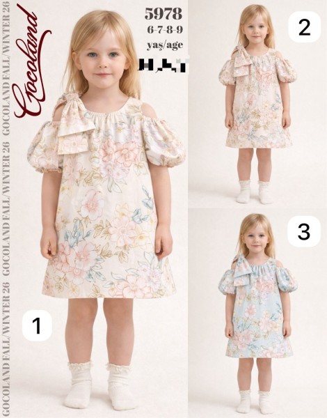 Платье Для Девочки Cocoland  (6-7-8-9лет)