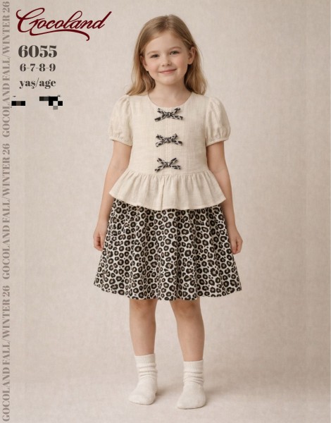Платье Для Девочки Cocoland  (6-7-8-9лет)