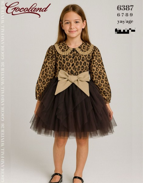 Платье Для Девочки Cocoland  (6-7-8-9лет)