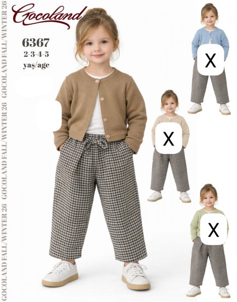 Костюм Тройка Для Девочки Cocoland (2-3-4-5лет)