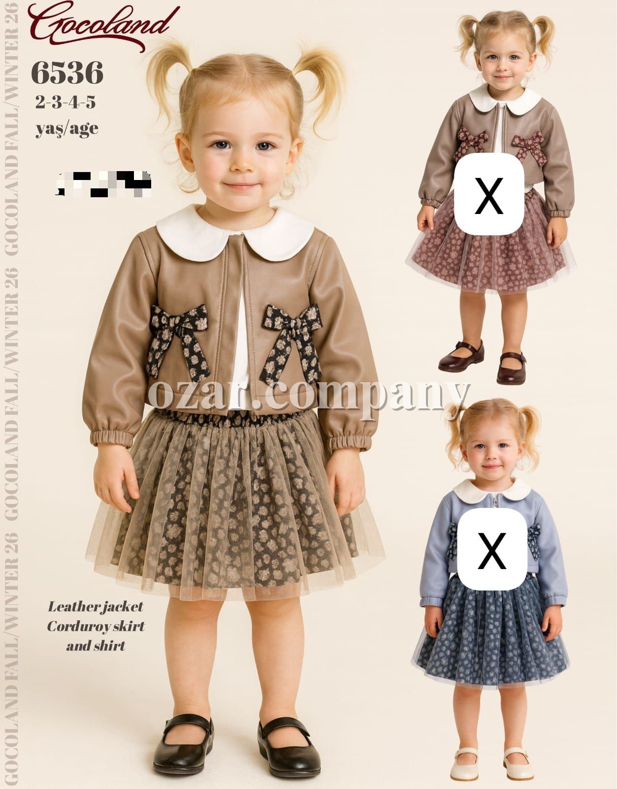 Костюм Тройка Для Девочки Cocoland (2-3-4-5лет)