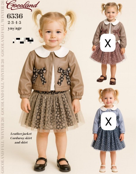 Костюм Тройка Для Девочки Cocoland (2-3-4-5лет)