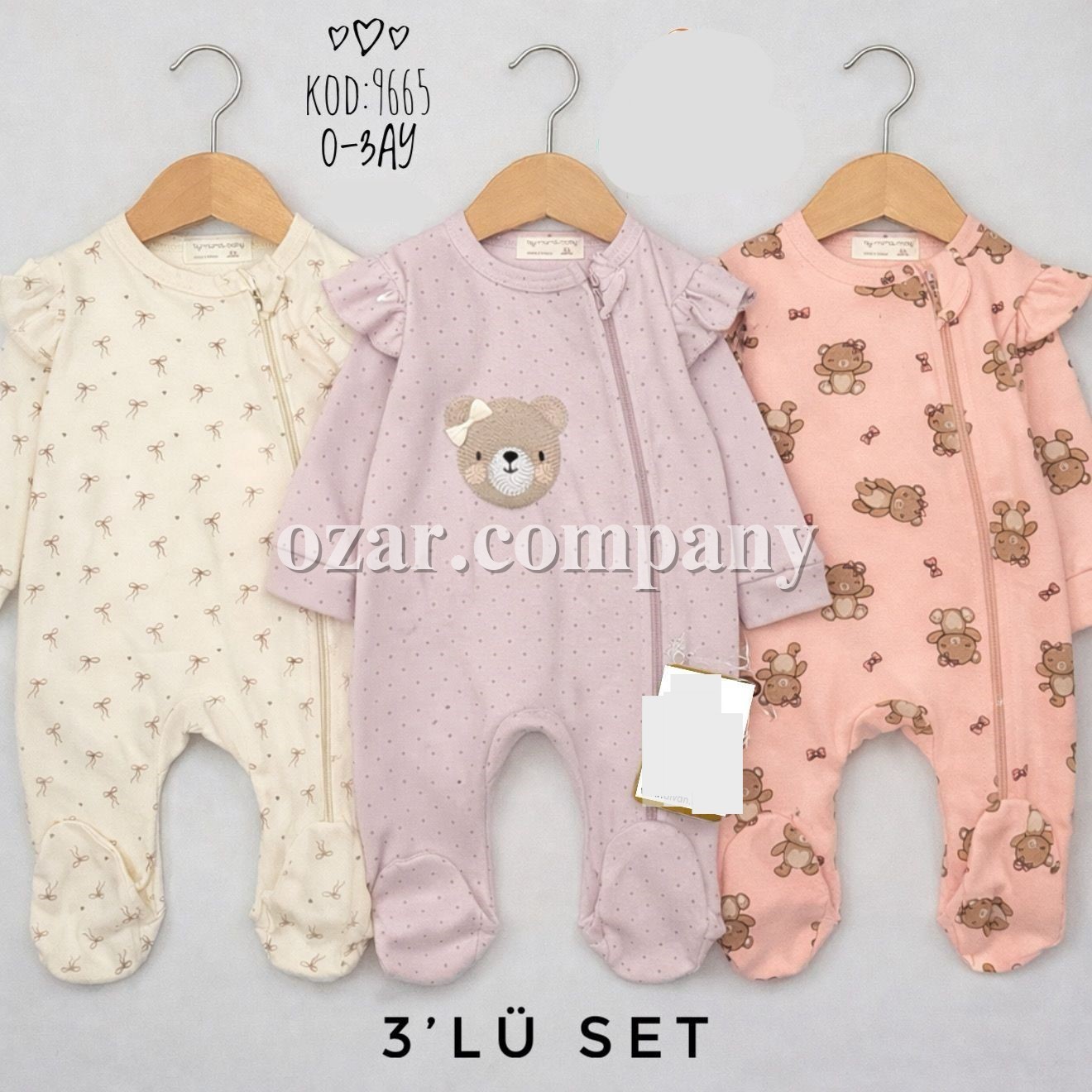 Комплект Человечков Для Девочки Murat Baby (0-3мес.)