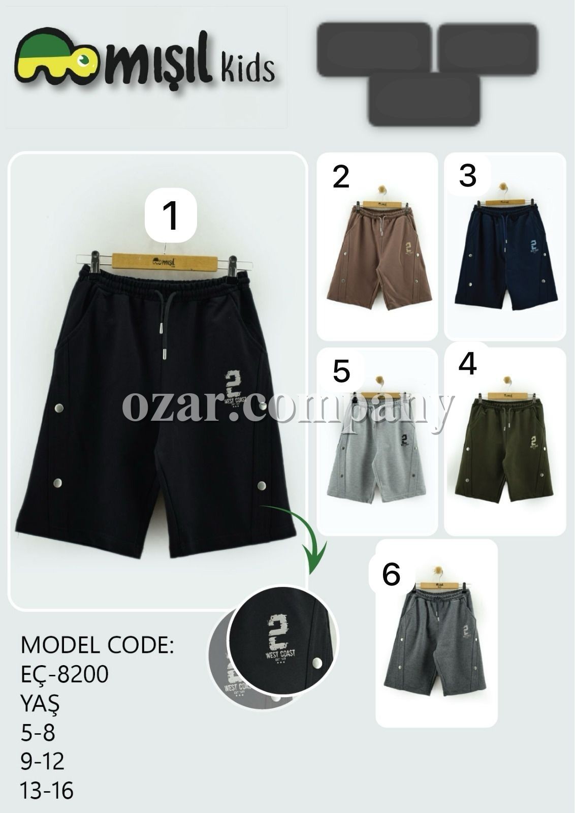Шорты Для Мальчика Misil Kids (13-14-15-16лет) 