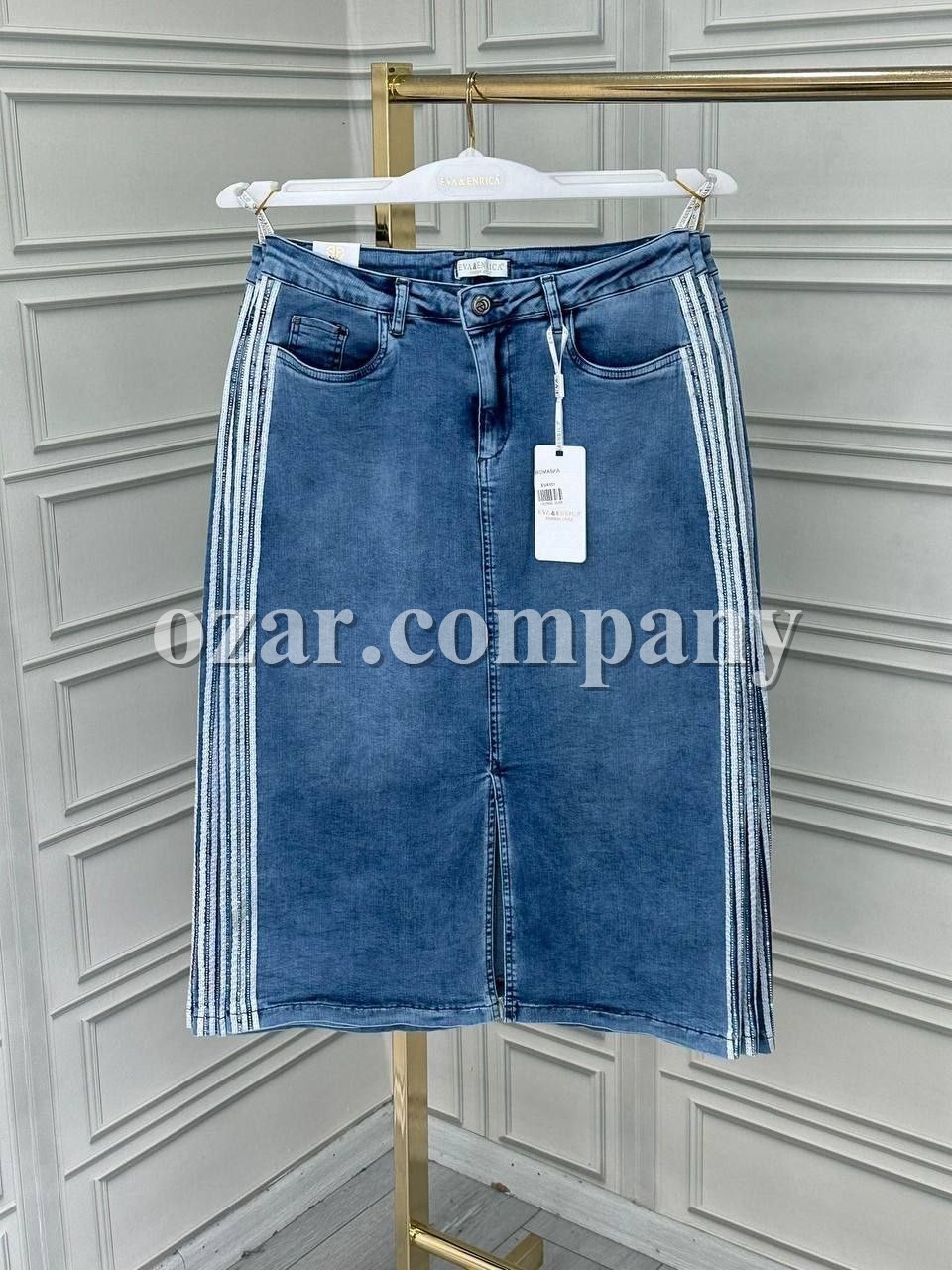 Женская Джинсовая Юбка Eva Enrica (Большие размеры)