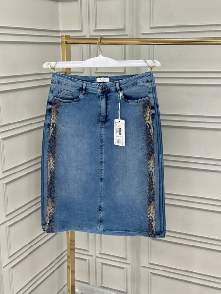 Женская Джинсовая Юбка Eva Enrica (Большие размеры)