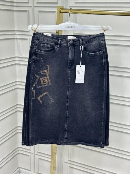 Женская Джинсовая Юбка Eva Enrica (Большие размеры)