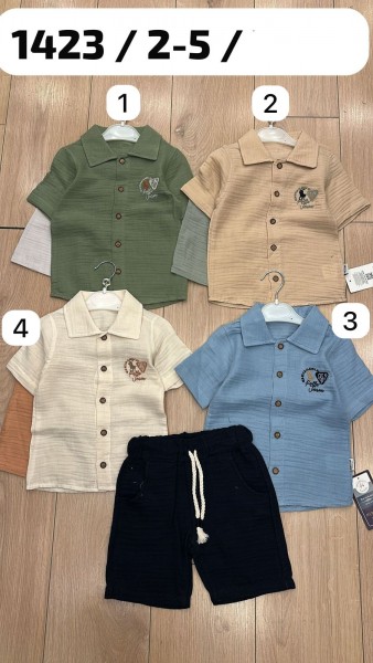 Муслиновый Костюм Для Мальчика Mertcan (2-3-4-5лет)