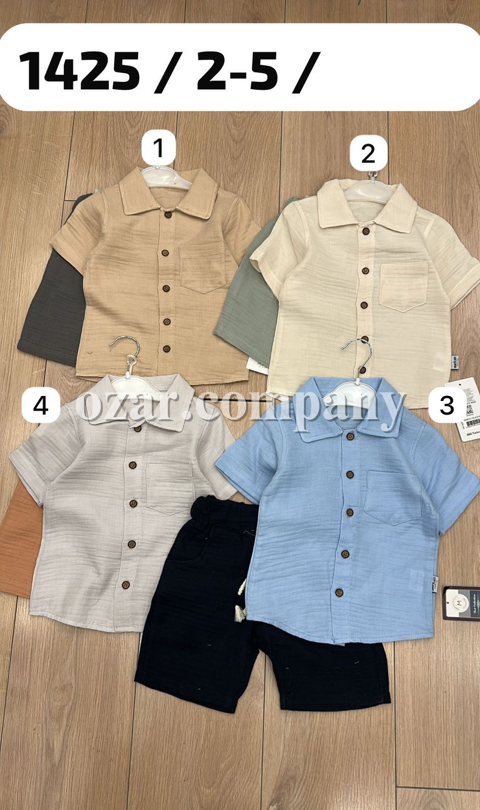 Муслиновый Костюм Для Мальчика Mertcan (2-3-4-5лет)