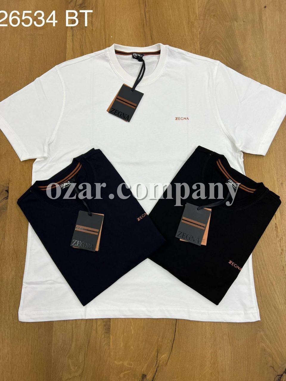 Мужская Футболка Zegna (Большие размеры)