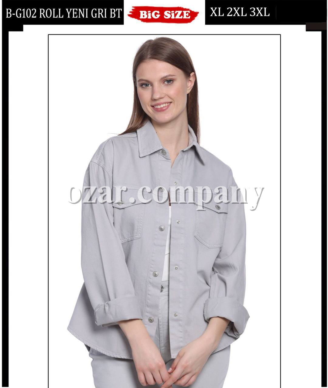 Женская Джинсовая Рубашка Whitney (Большие размеры)