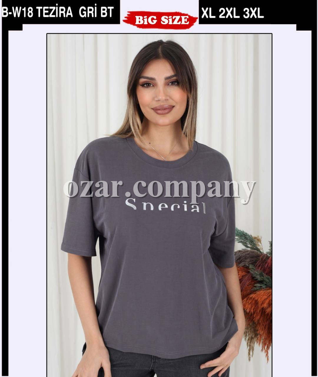 Женская Футболка Whitney (Большие размеры)