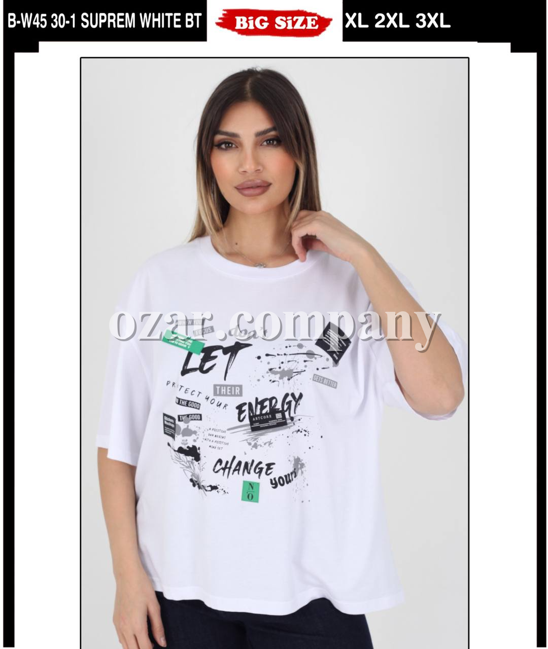 Женская Футболка Whitney (Большие размеры)