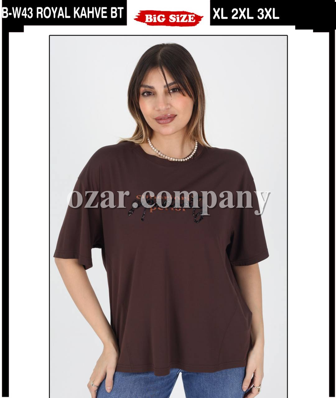 Женская Футболка Whitney (Большие размеры)