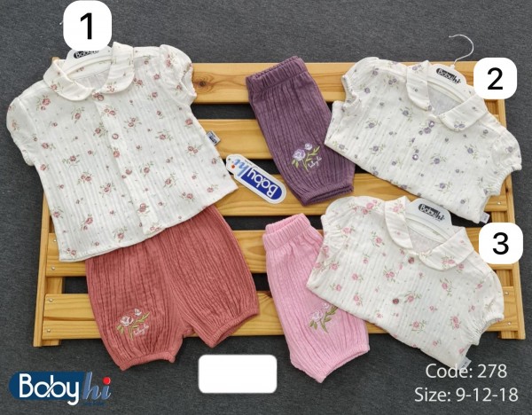 Муслиновый Костюм Для Девочки Babyhi (9-12-18мес.)