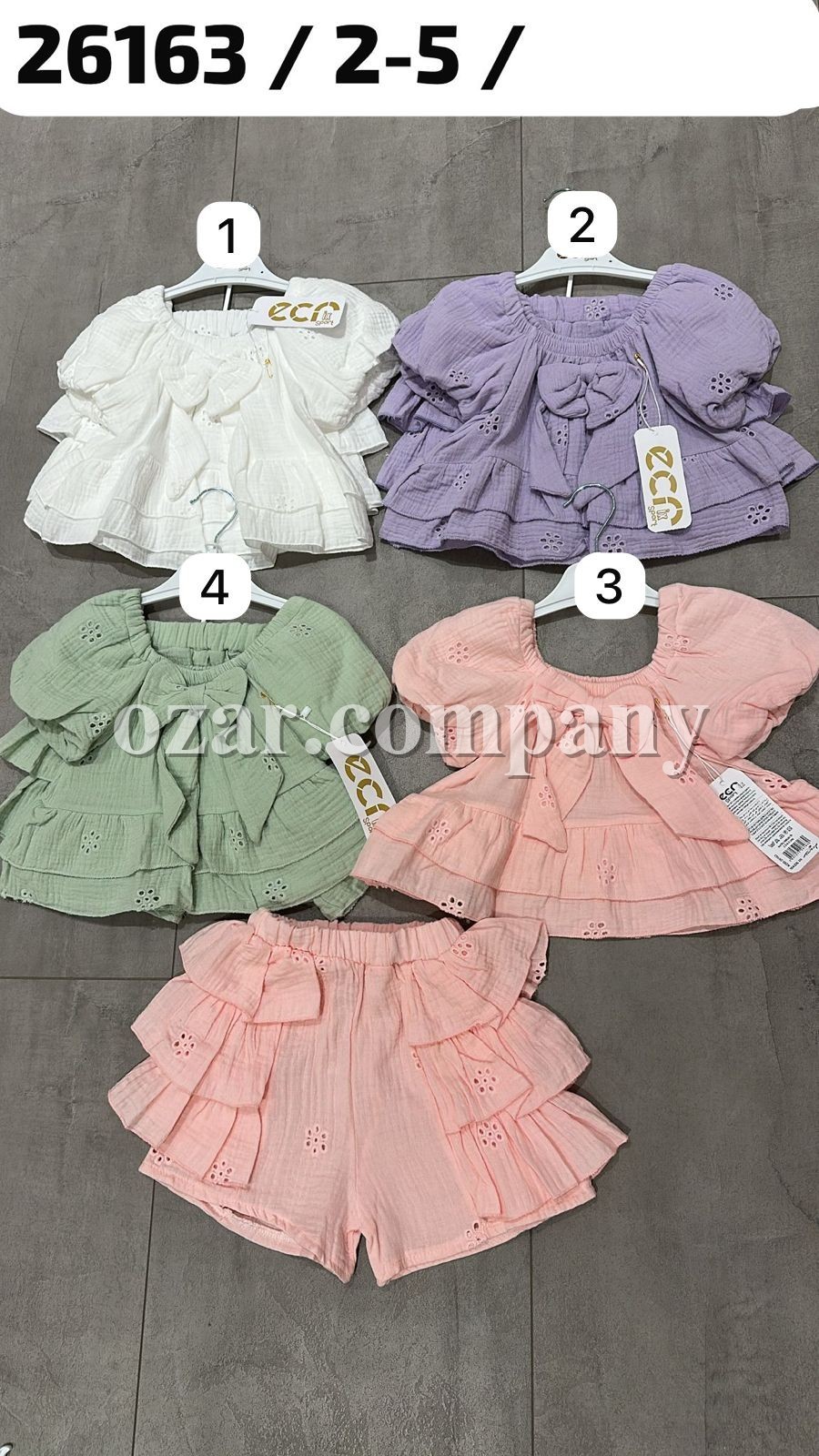 Муслиновый Костюм Для Девочки ECRix Sport (2-3-4-5лет)