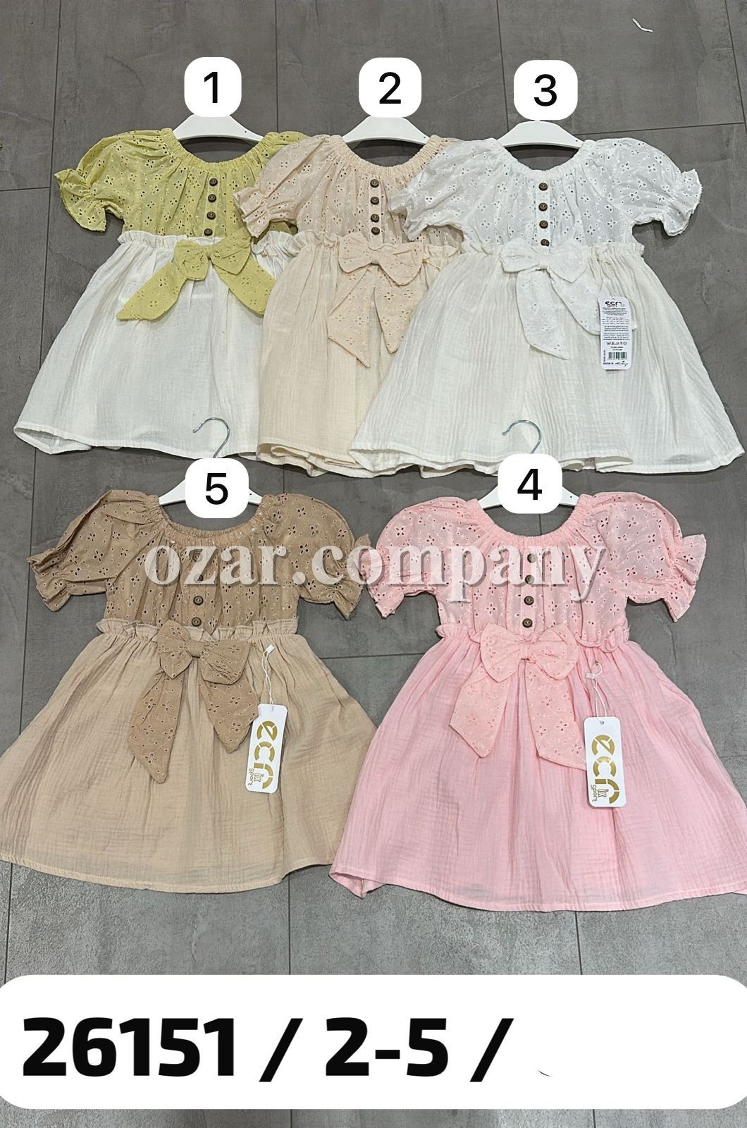 Муслиновое Платье Для Девочки ECRix Sport (2-3-4-5лет)