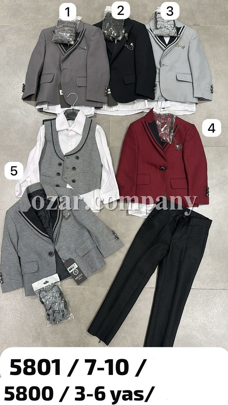 Костюм Четвёрка Для Мальчика Terry (3-4-5-6лет) 