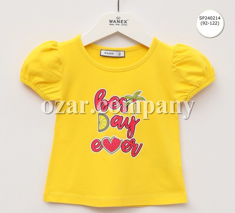 Футболка Для Девочки Wanex (2-3-4-5-6-7лет) 